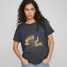 Washed Black Stay Wild T-Shirt - From Source Lifestyle
