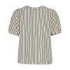 Tie Detail Stripe Top In Black & Cream. By Source Lifestyle