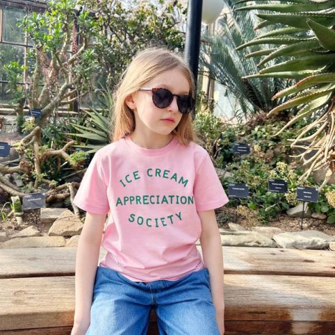 Kids Ice Cream Appreciation T-Shirt In Pink - From Source Lifestyle UK